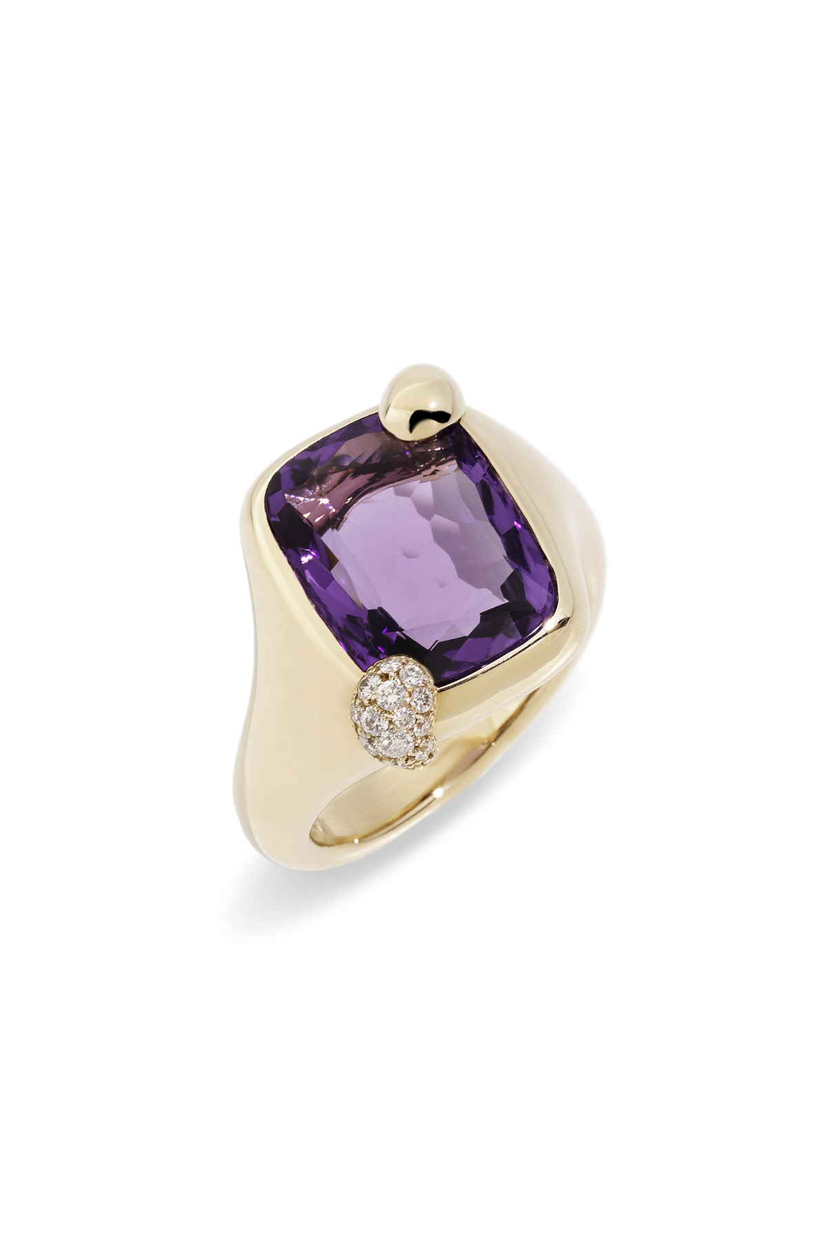  Pomellato ‘Ritratto’ ring with amethyst set in rose gold 