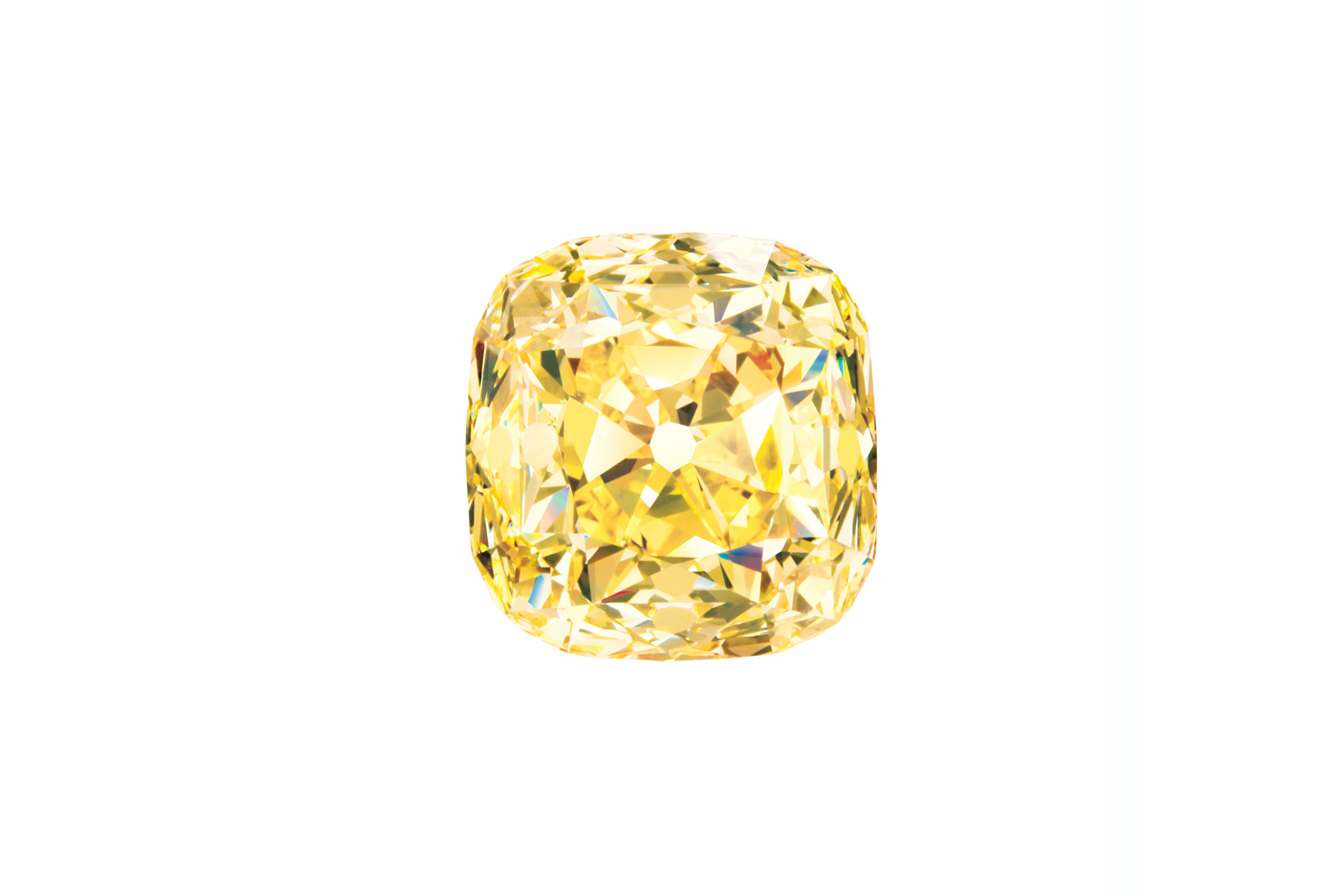  The 128.54ct fancy yellow 'Tiffany Diamond'
