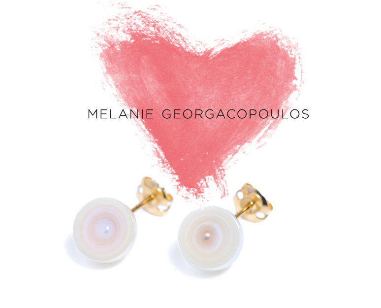 Melanie Georgacopoulos pearl studs