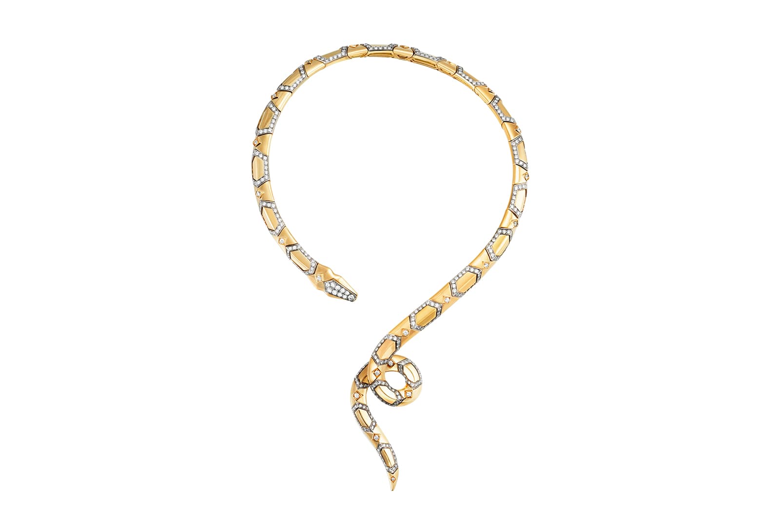  Boucheron 'Adam' necklace with diamonds in yellow and white gold