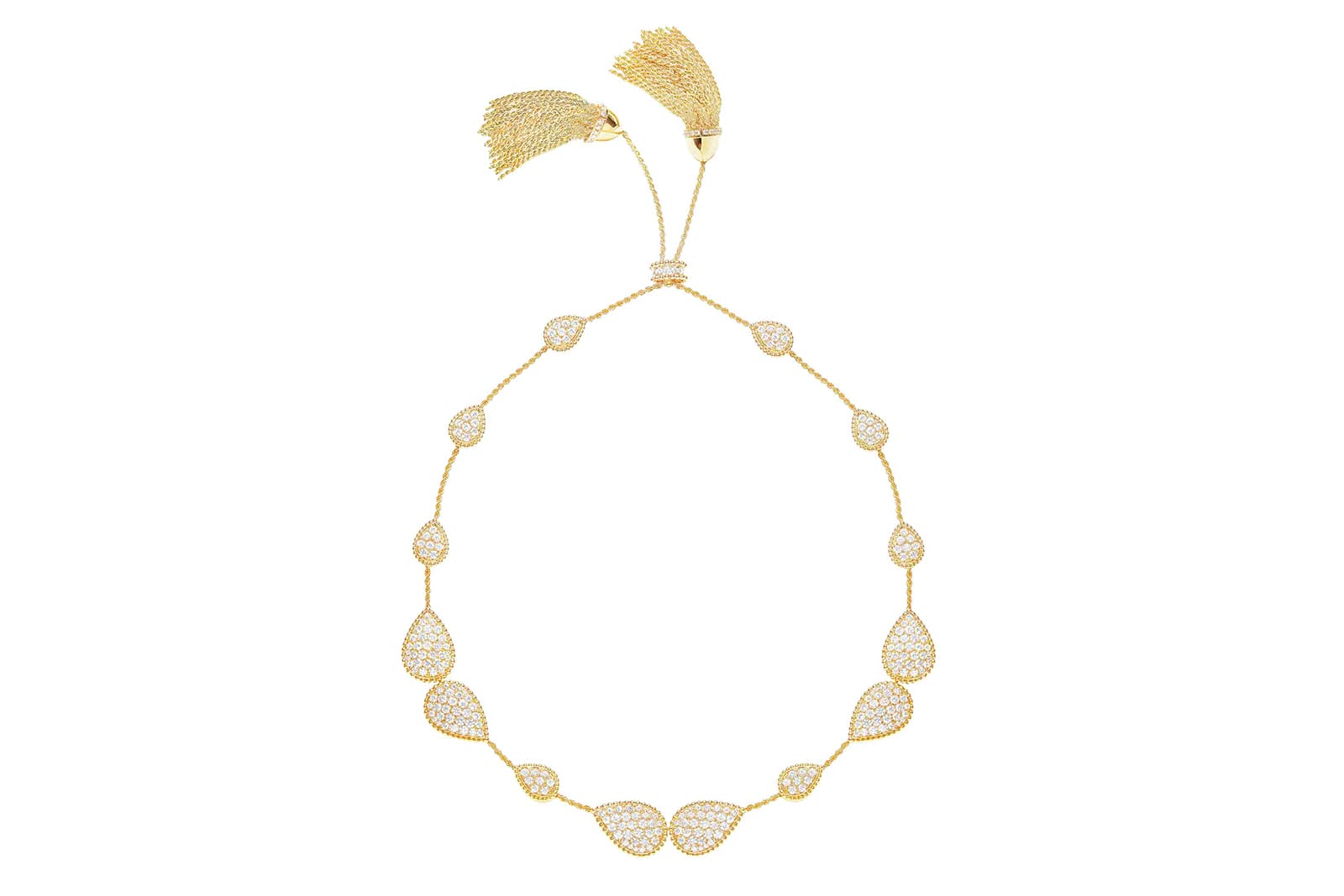  Boucheron ‘Serpent Bohéme’ necklace with diamonds in yellow gold