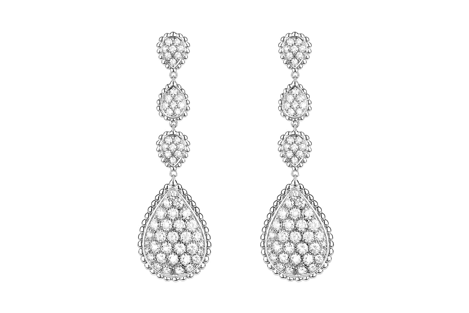  Boucheron ‘Serpent Bohéme’ earrings with diamonds in white gold