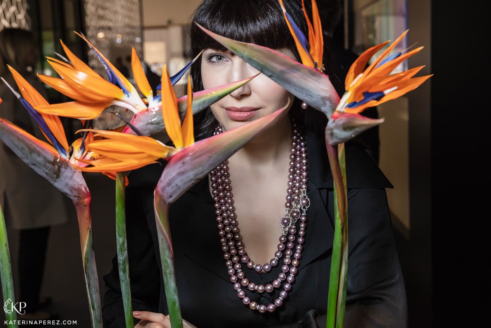 Колье Yoko London с жемчугом Radiant Orchid и бриллиантами