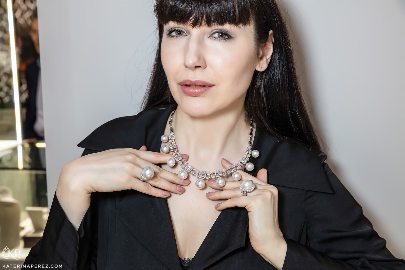  Yoko London High Jewellery collection necklace with pearls and diamonds