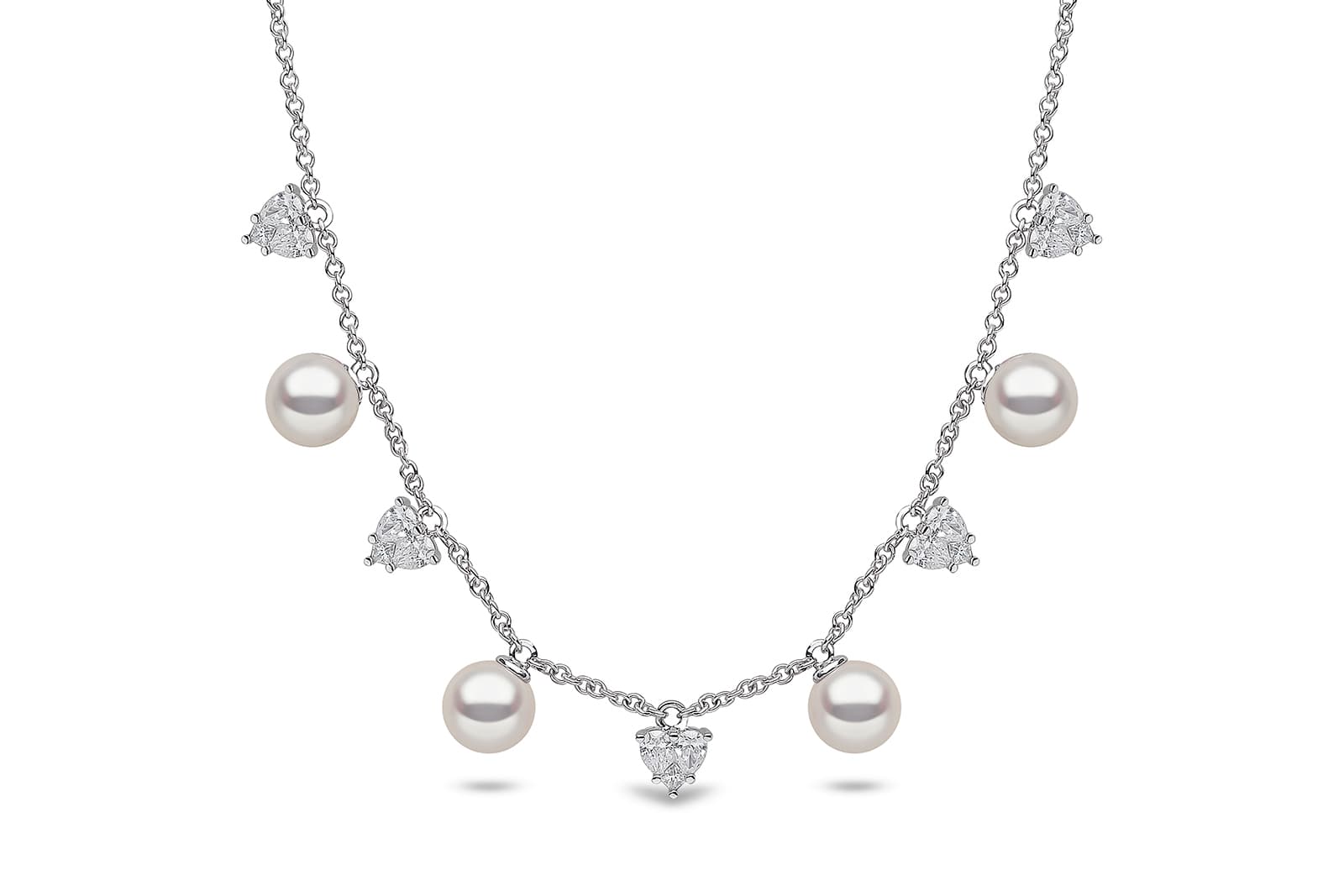  Yoko London Starlight collection necklace with 1.04 cts of diamonds and South Sea pearls