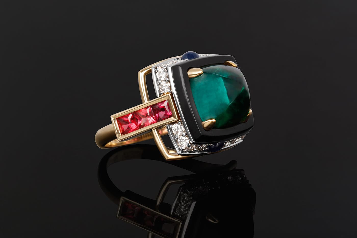  Milio cocktail ring