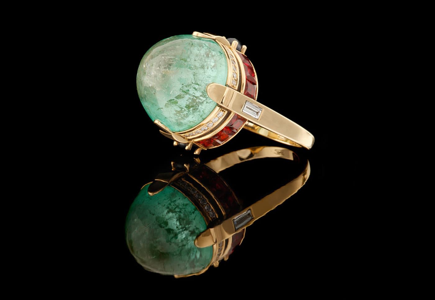  Milio cocktail ring