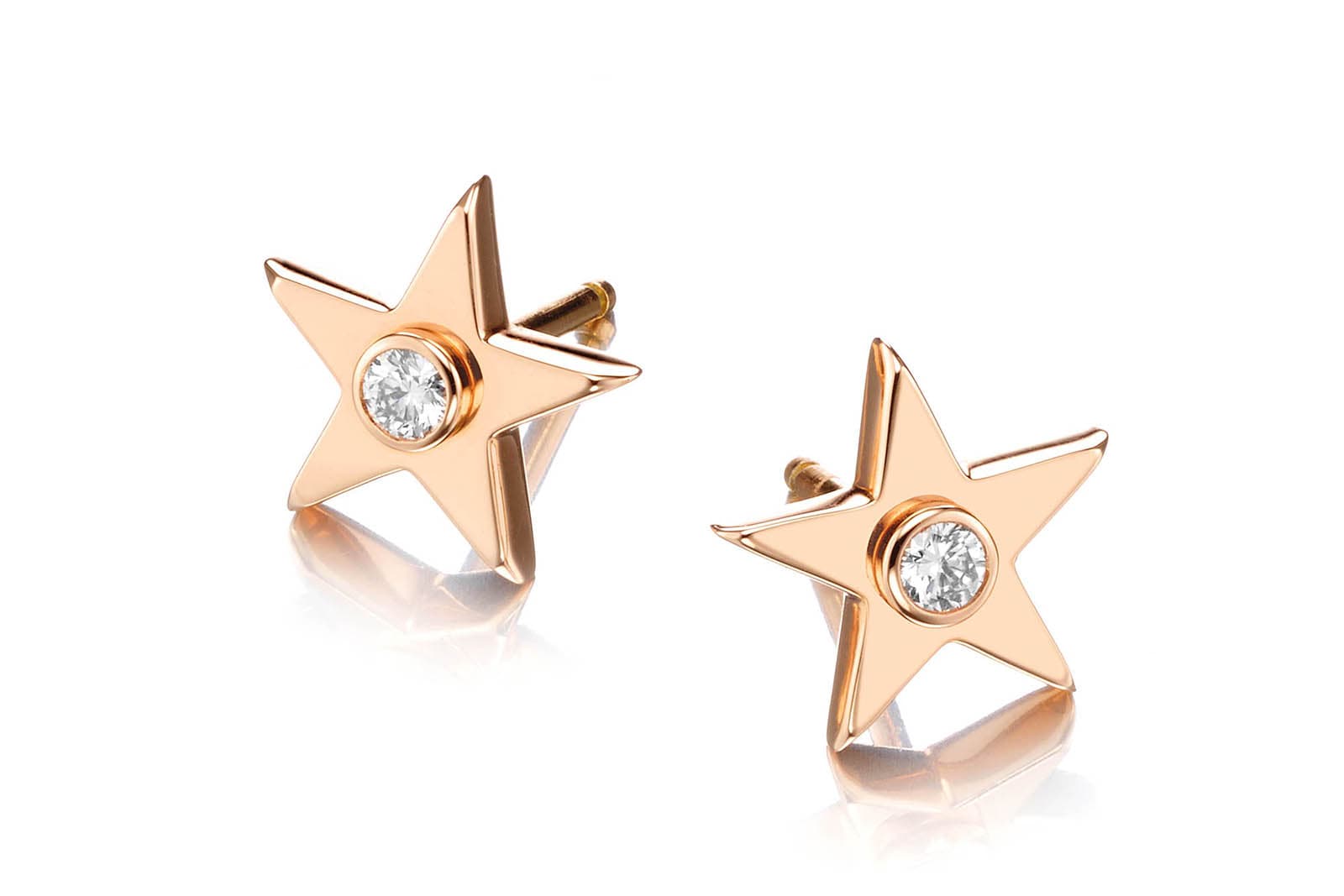  Maison Tabbah 'Talisman' earrings with diamonds in gold