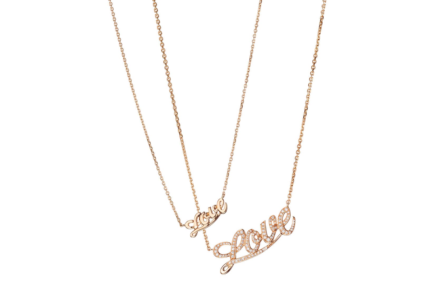  Maison Tabbah 'Talisman' necklaces with diamonds in gold