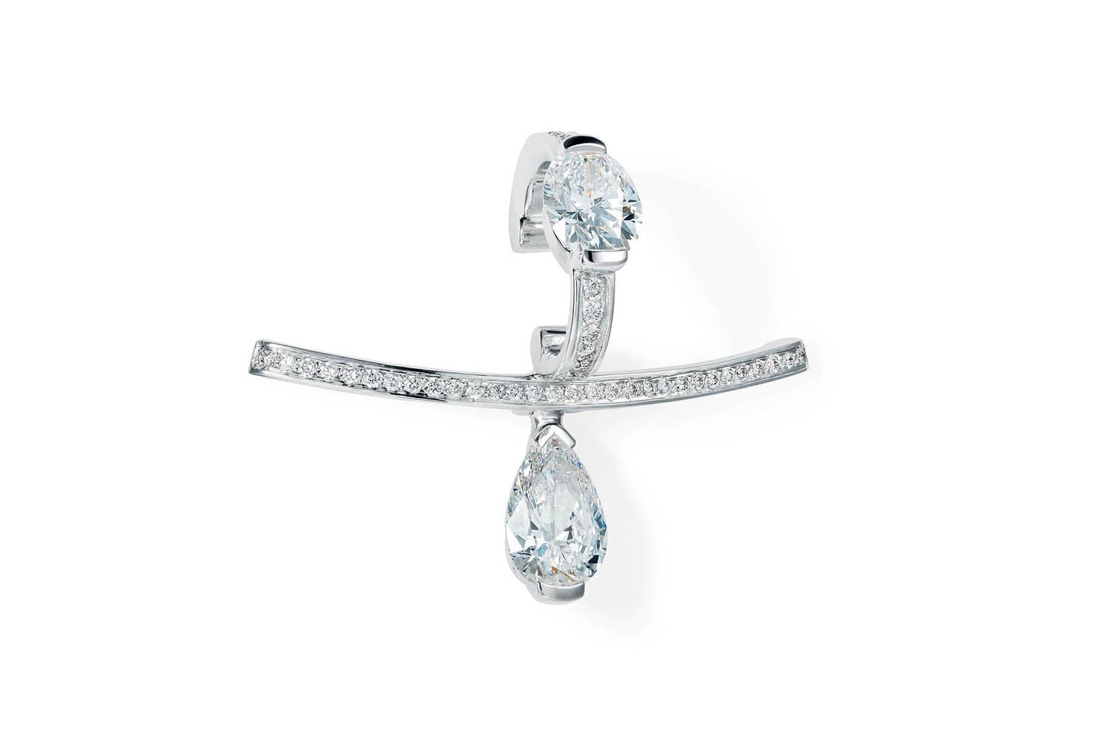  Maison Tabbah 'Modernist' lip jewellery from 'New Looks' collection with diamonds in gold