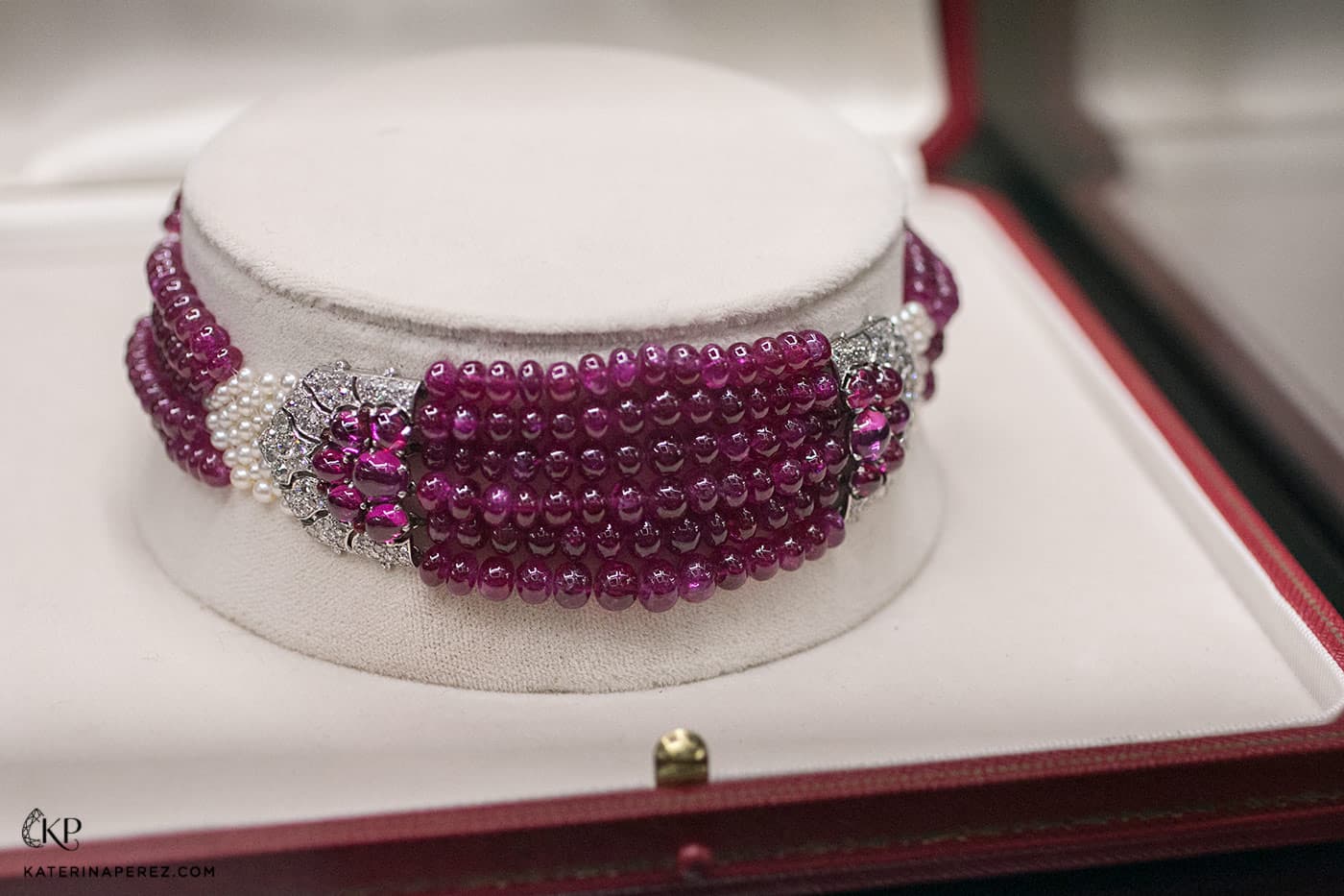  Christie’s ‘Maharajas & Mughal Magnificence’ choker with spinel, pearls and diamonds
