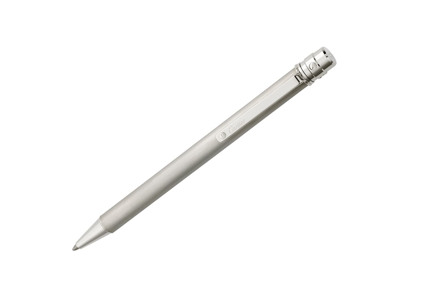  Cartier 'Santos de Cartier' pen in white gold and lacquer