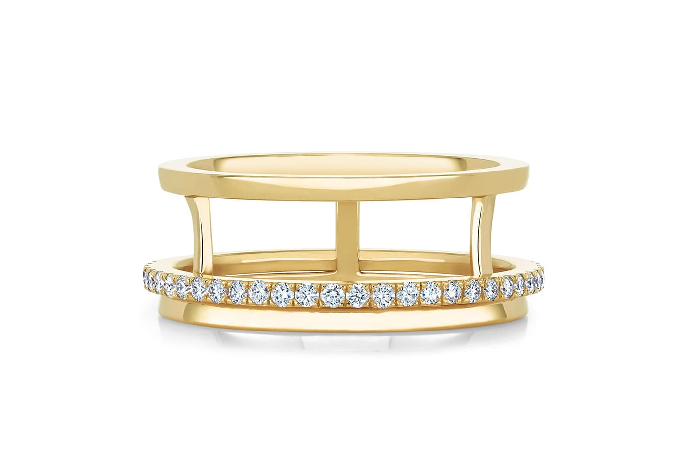  De Beers 'Horizon' ring with diamonds in yellow gold