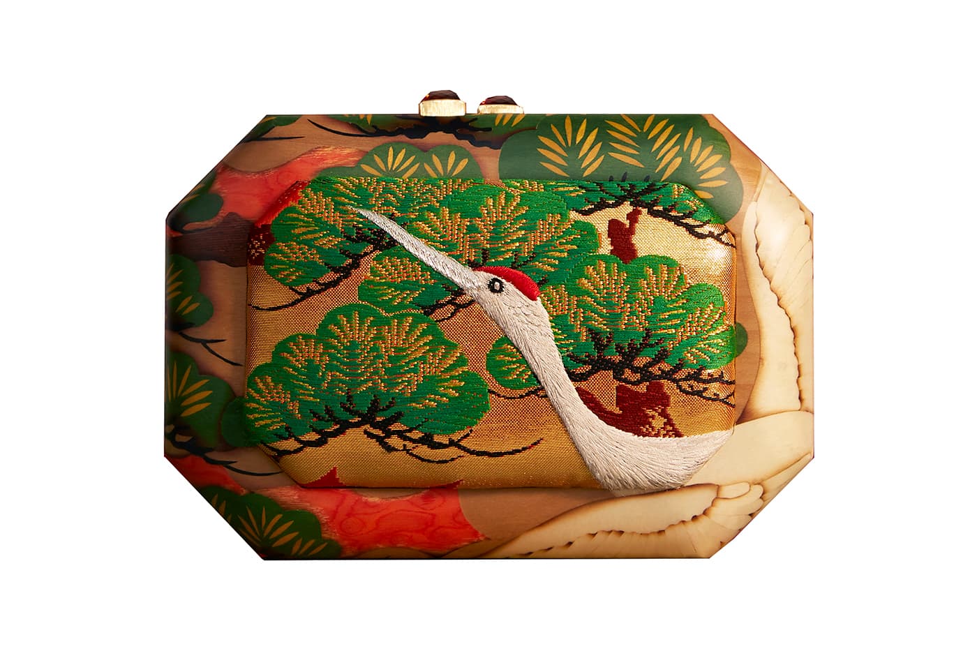 Winner: Silvia Furmanovich 'Obi' bag with wood marquetry and textile panel