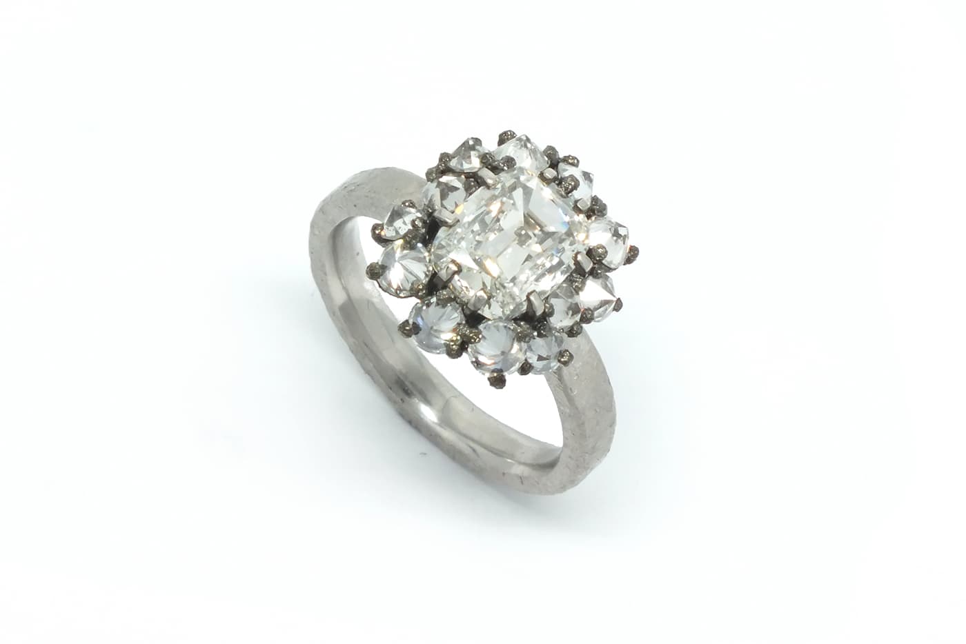  1st Runner up: Todd Pownell ring with diamonds in white gold