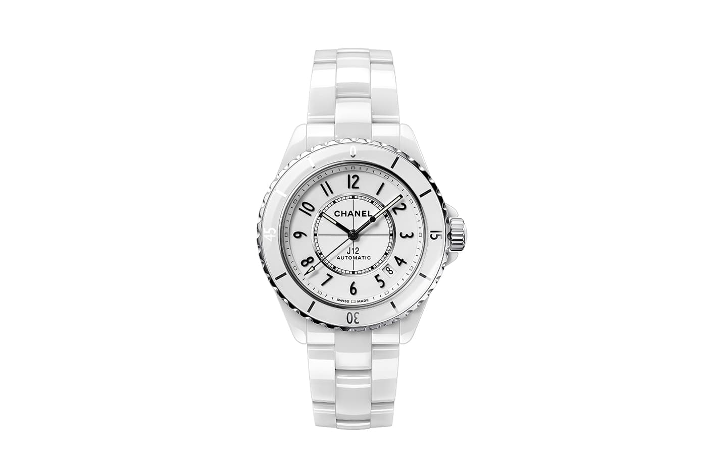  Chanel 'J12' watch in ceramic and steel