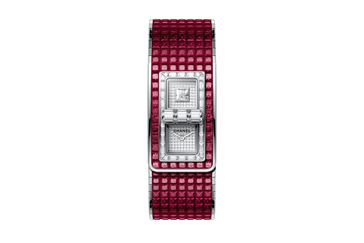  Chanel 'Code Coco' watch with 62.81ct rubies and diamonds in 18k white gold