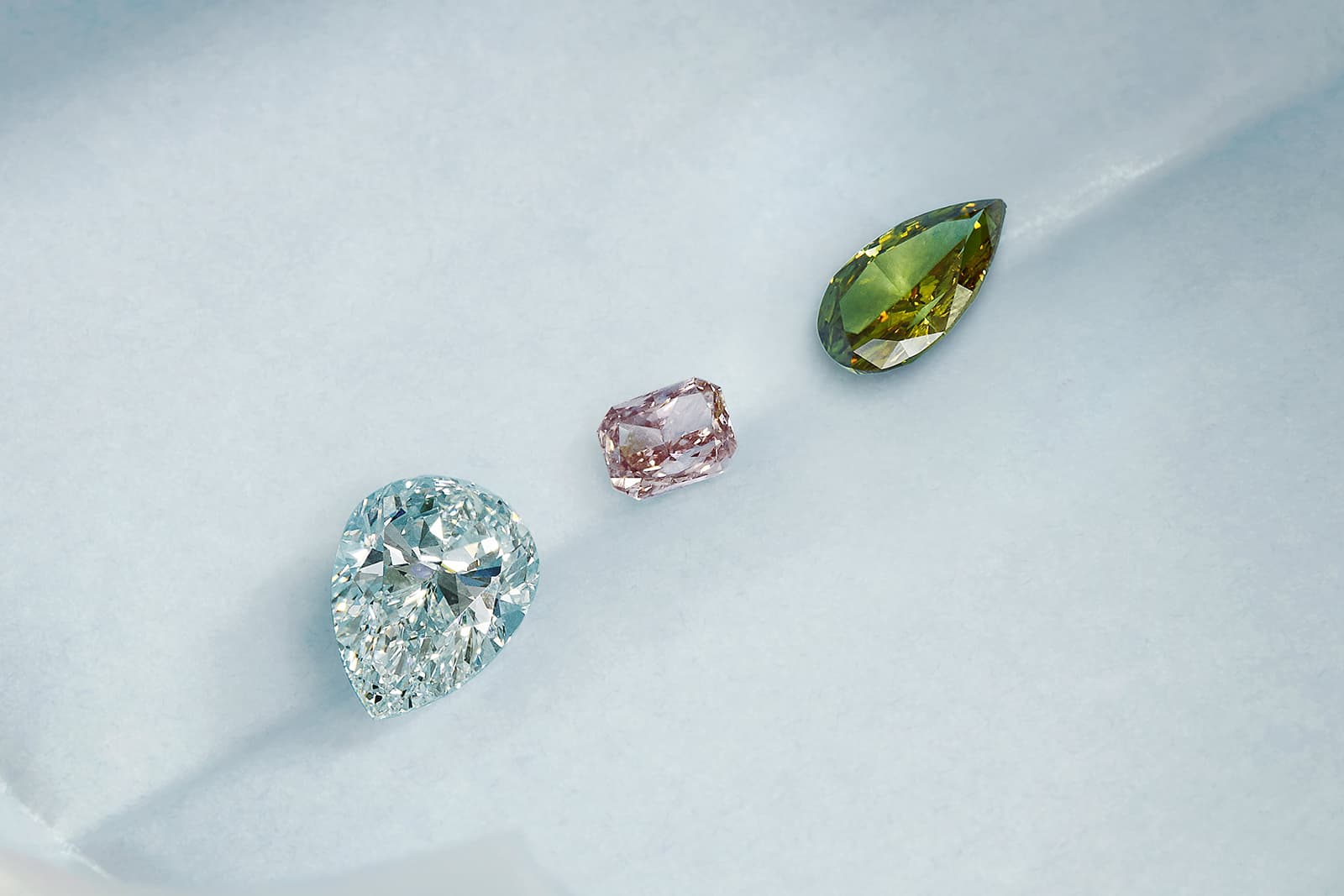  Fancy coloured diamonds from De Beers 'Portraits of Nature' collection