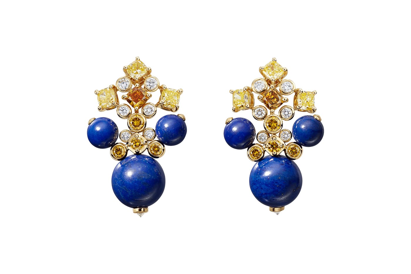 cartier blue sapphire earrings