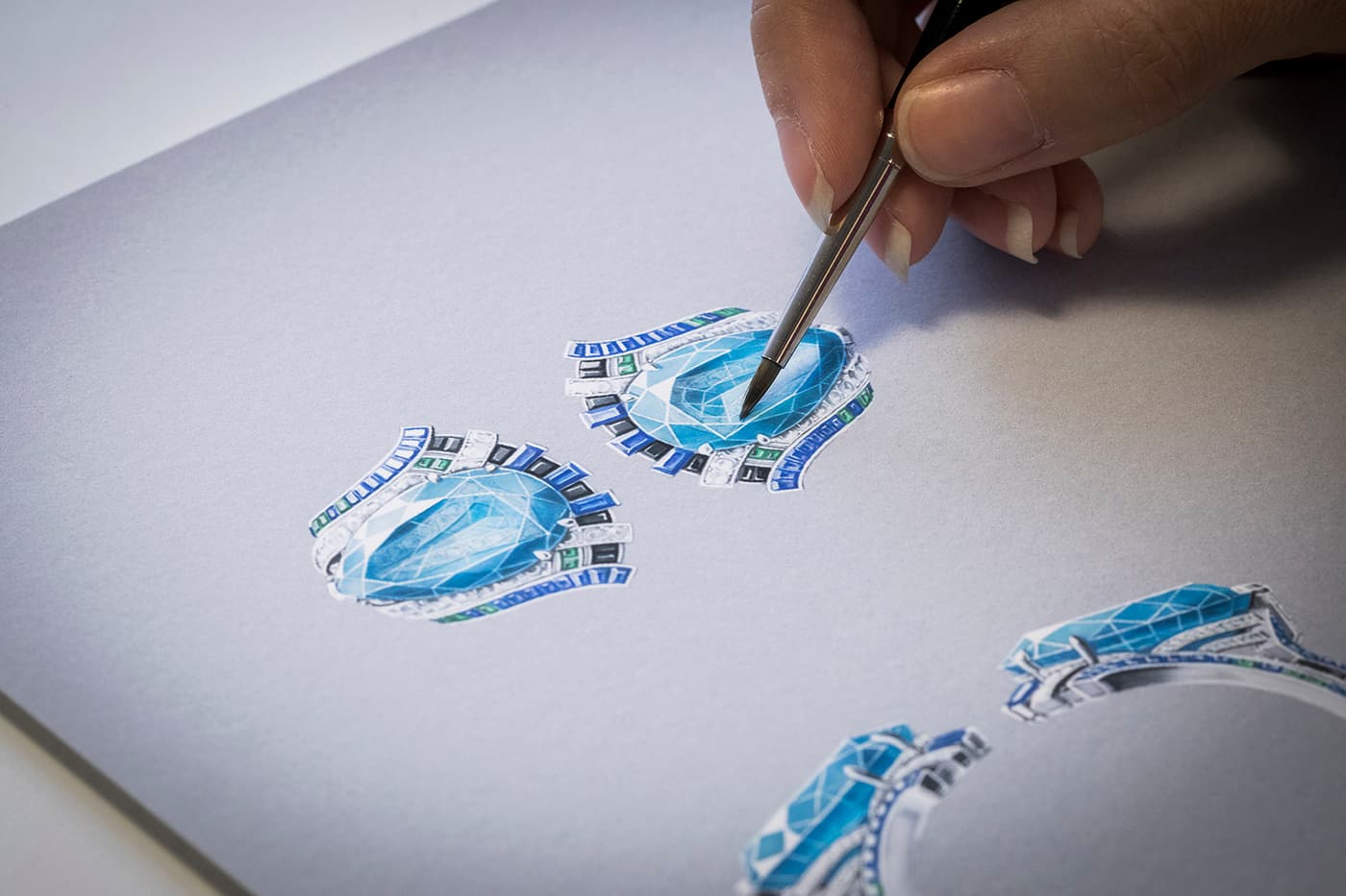 Gouache of  'Fiore' bracelet