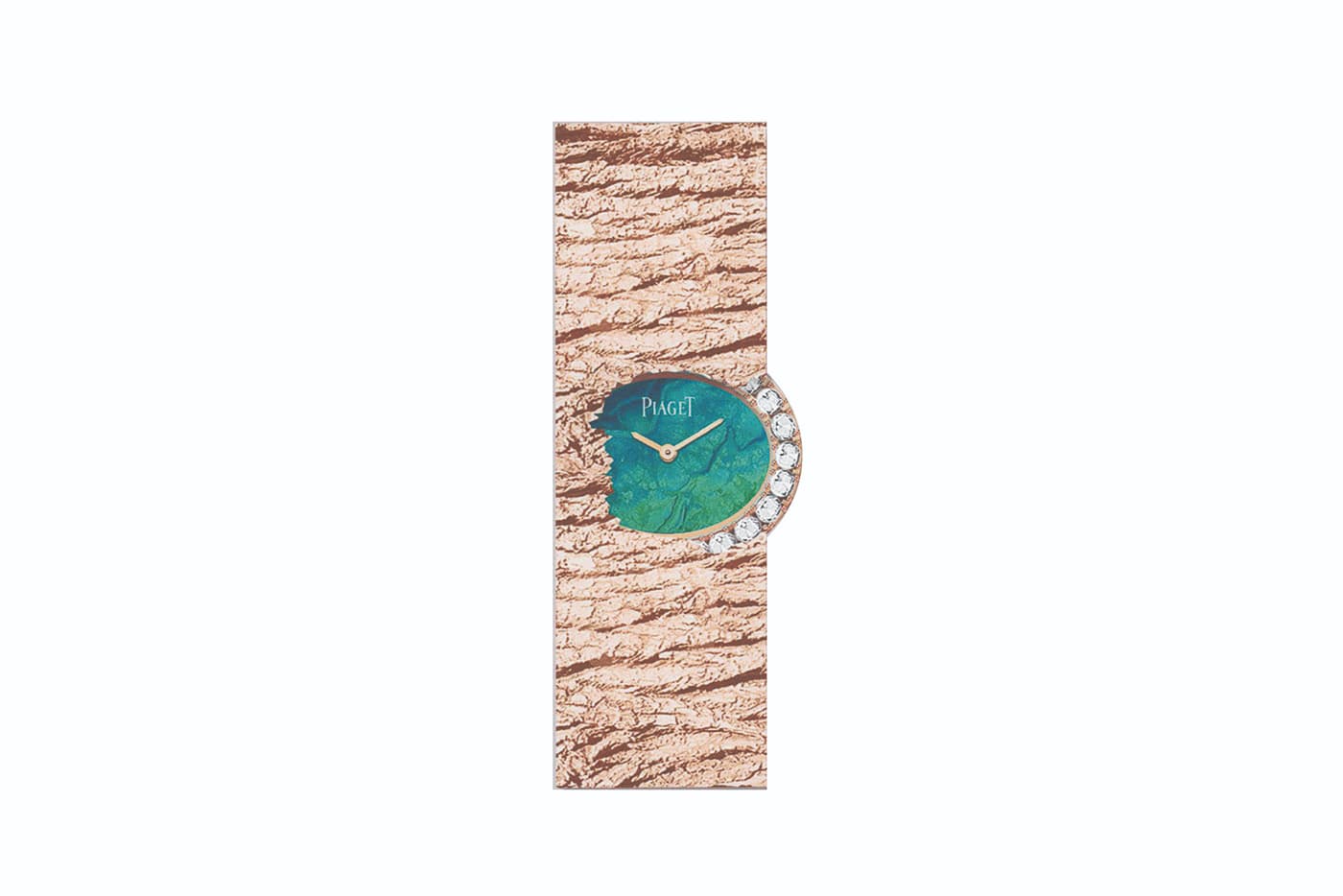  Piaget ‘Golden Oasis’ collection 'Secret Waters' watch with black opal and diamonds in rose gold 