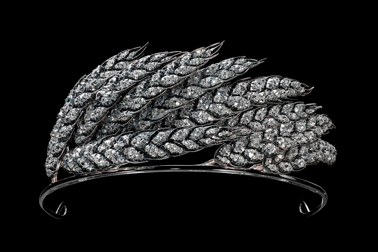  Chaumet 'Epis de Blé' tiara with diamonds in gold and silver from 1910