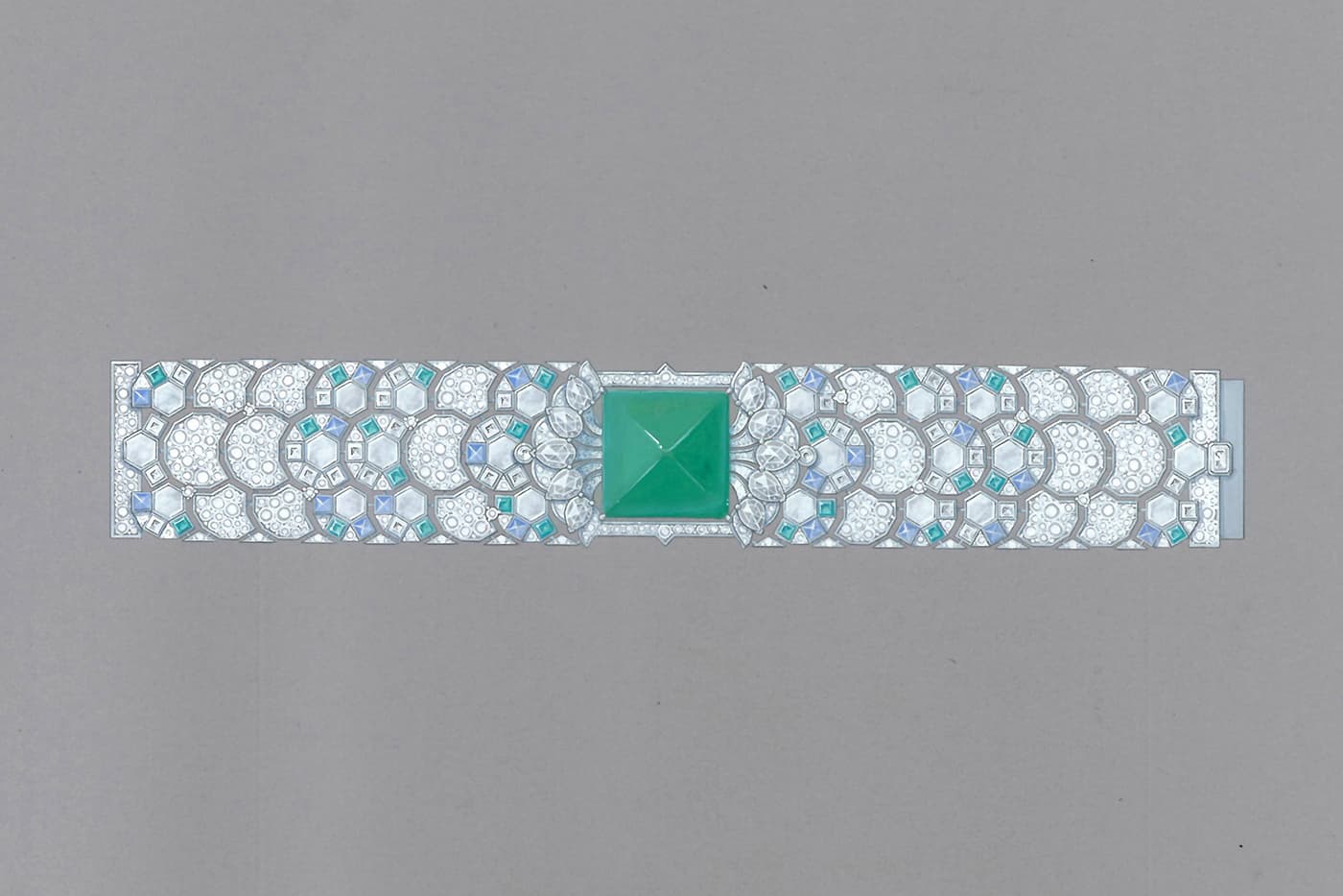 Karpov 'Scheherazade' cuff gouache