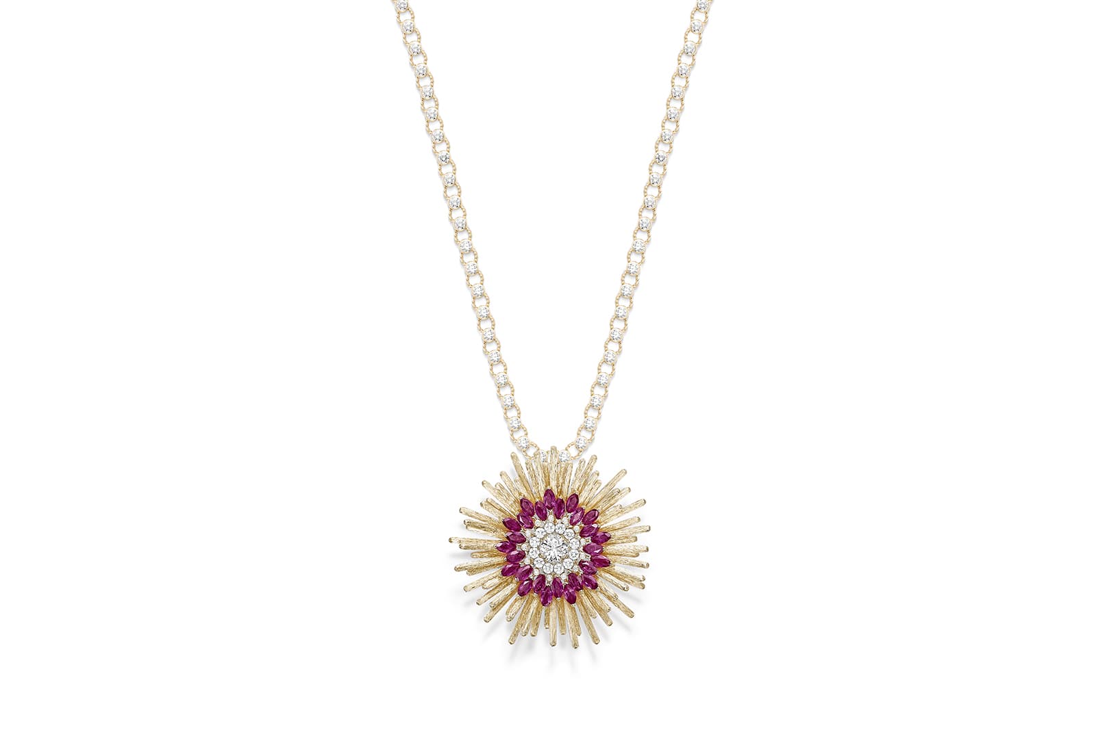  Piaget 'Golden Oasis' collection 'Desert Sunbow' transformable sautoir with diamonds and rubies