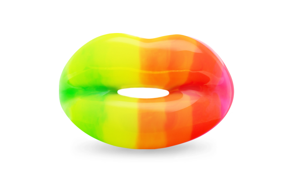  Solange Azagury-Partridge 'Hot Lips' ring with enamel 
