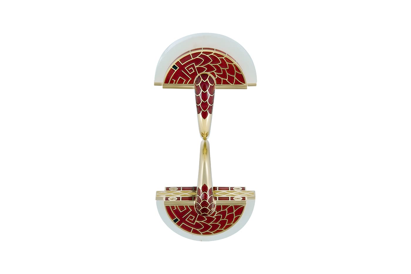  Dragon ring from the Mysterious China collection adorned with with enamel and nephrite