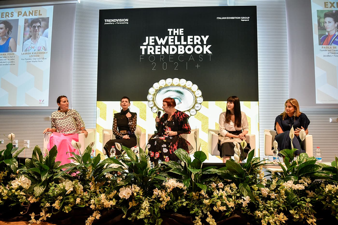 The panel of the TrendVision 2021 VicenzaOro talk 