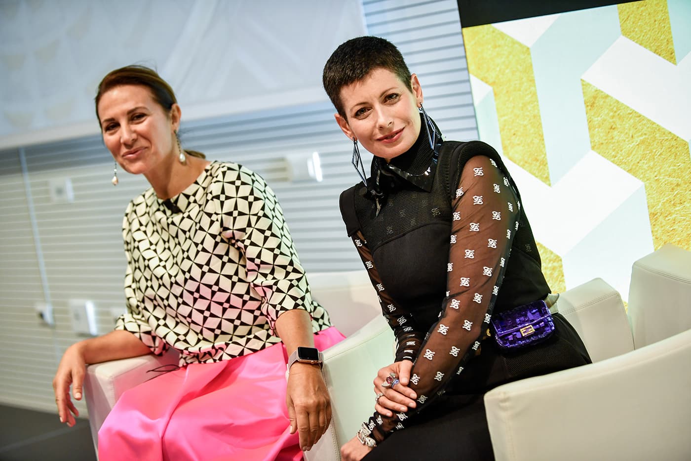 Paola de Luca and Lauren Kulchinsky Levison at the TrendVision 2021 VicenzaOro talk 