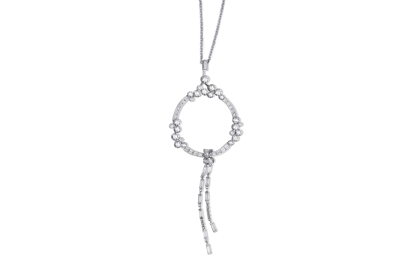  Stenzhorn 'Una' necklace with diamonds in white gold