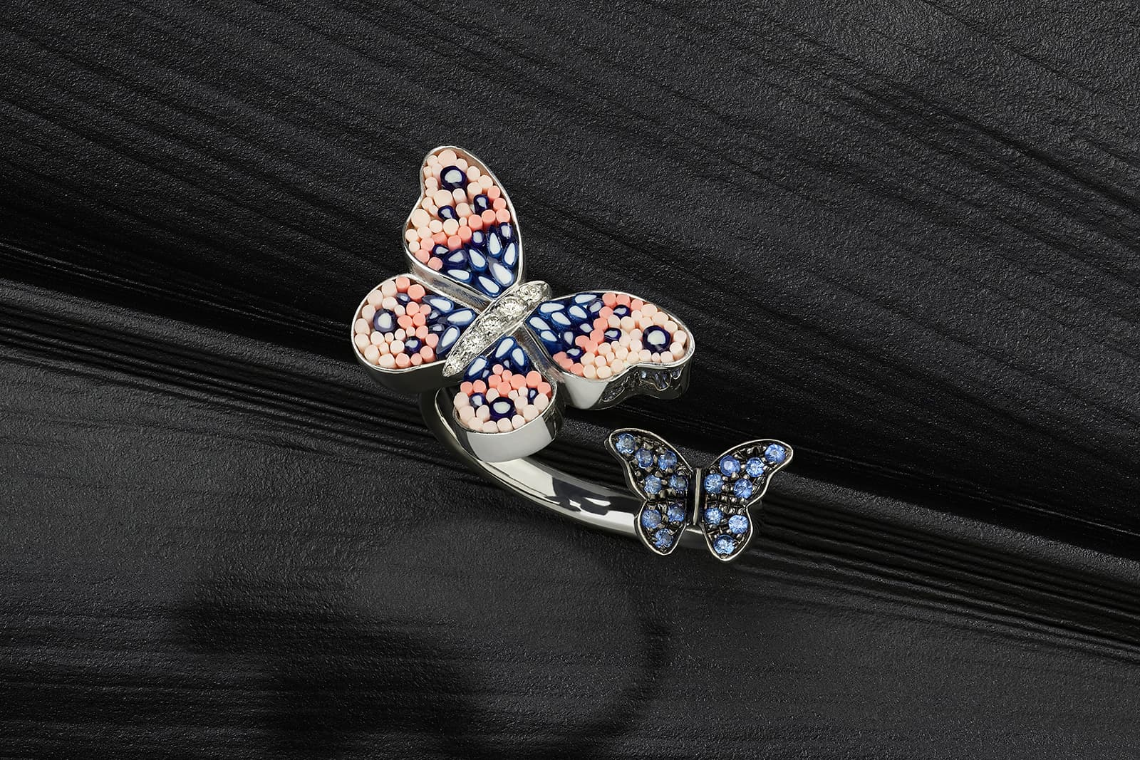 Sicis Universe collection ring with micromosaic