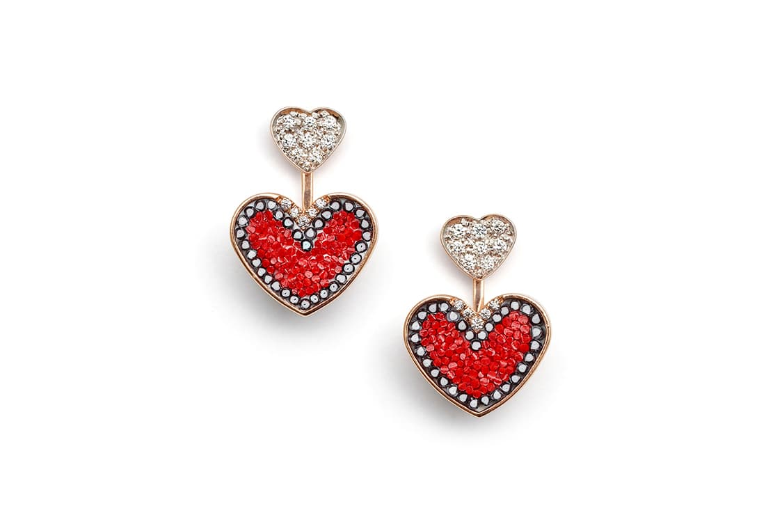  Sicis Universe collection earrings with micromosaic