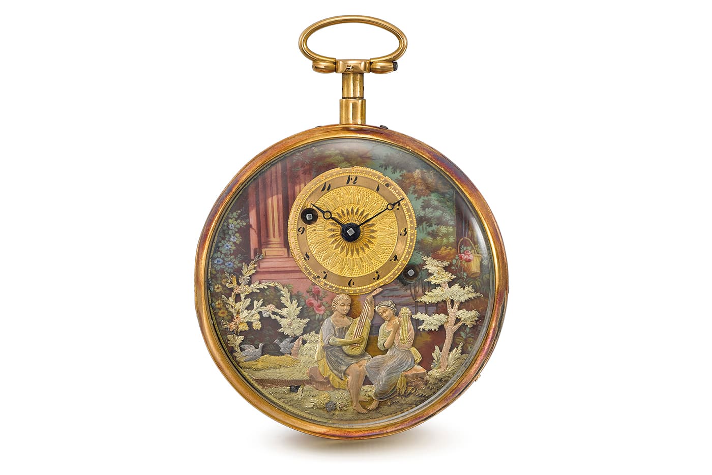  Swiss musical pocket watch with concealed erotic automaton