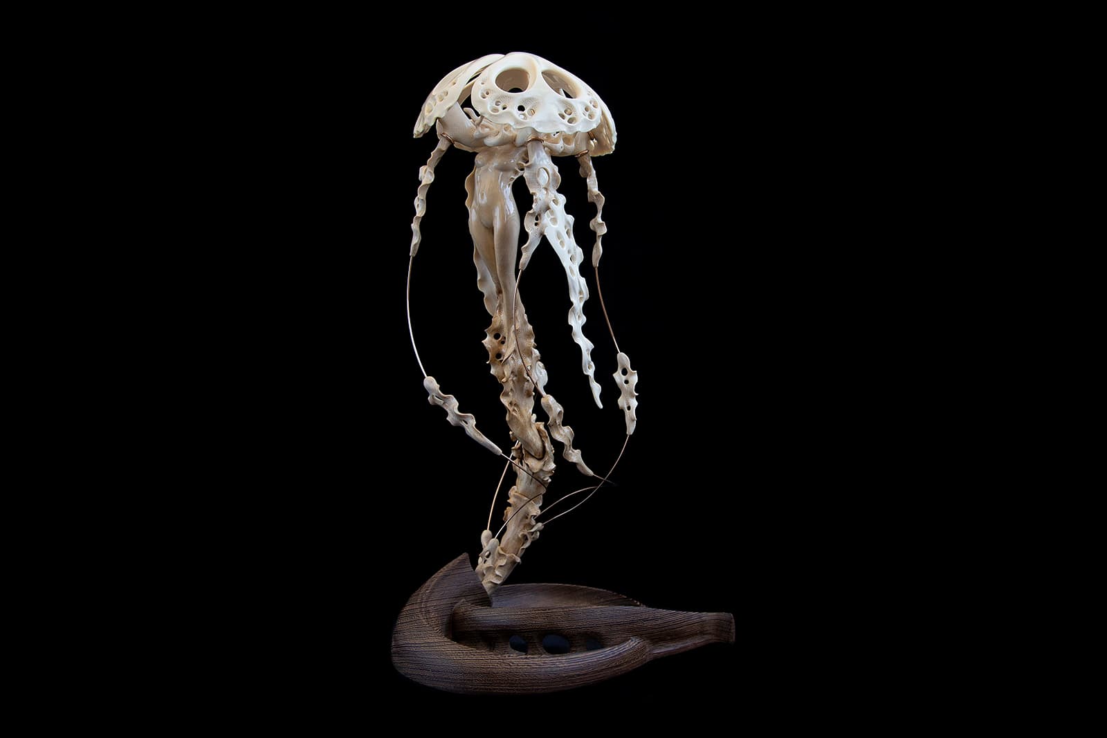  NotIvory 'Medusa' sculpture in mammoth tusk