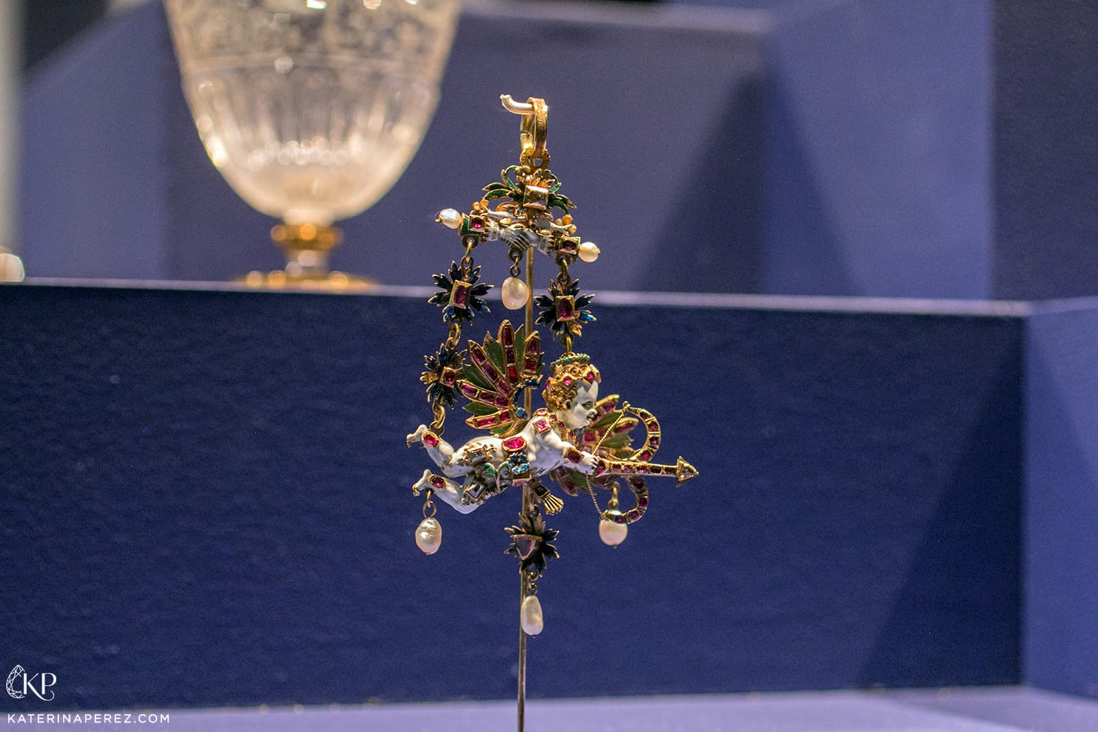  Cupid pendant in gold, diamonds, rubies, pearls and enamel. The Netherlands, circa 1580