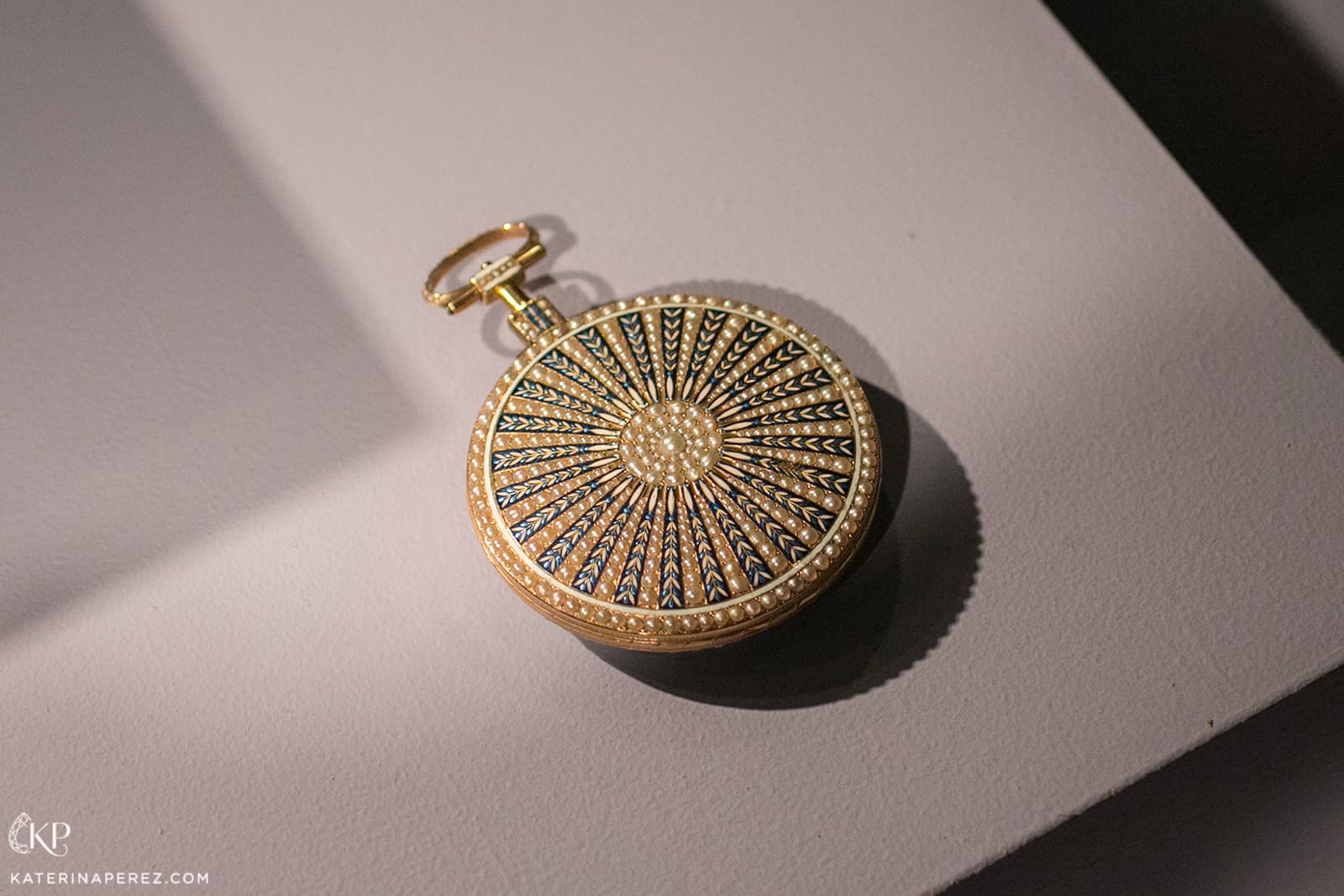  Watch with seed pearls in gold and silver, late 18th century, Leonard Bardier, Paris