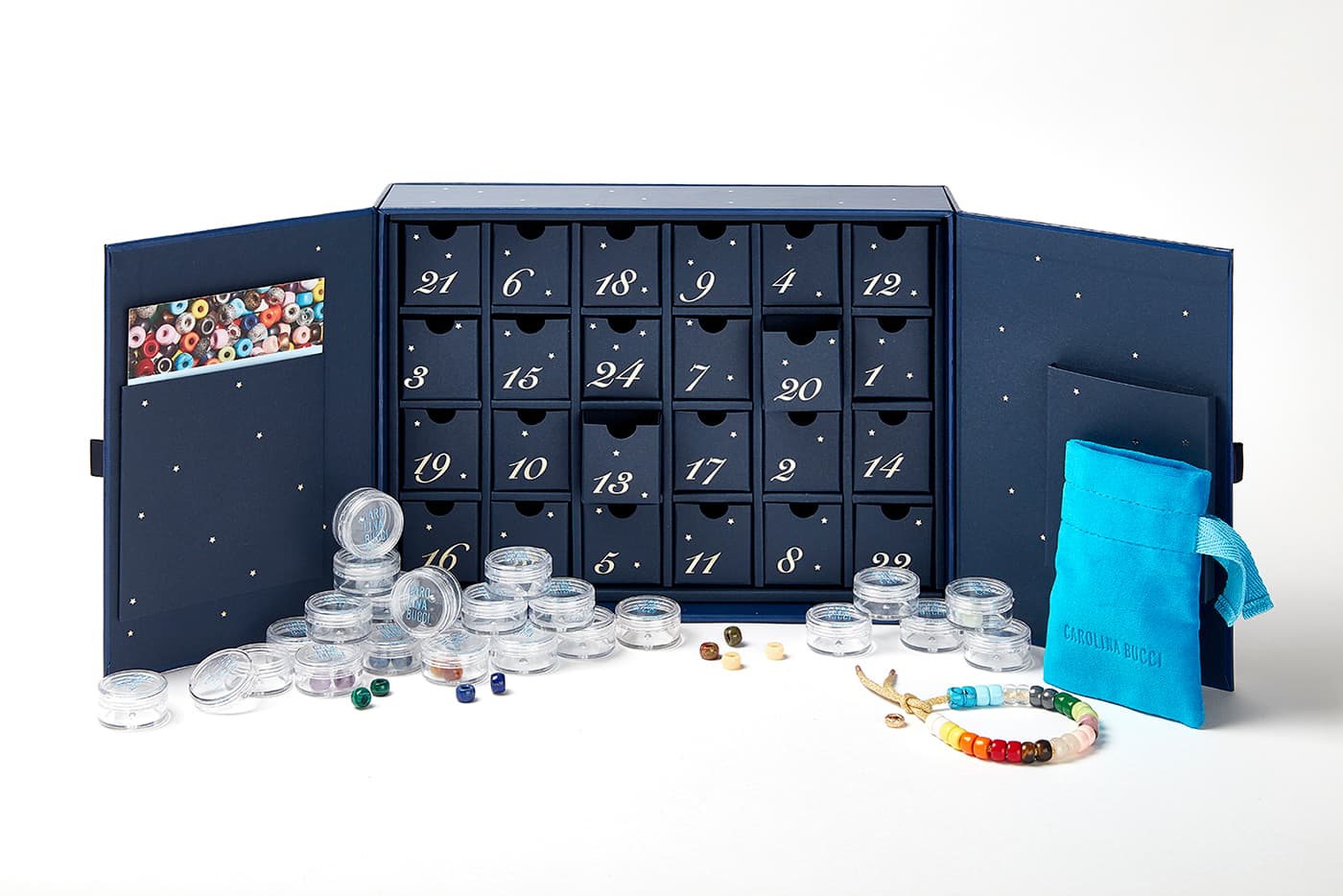 Carolina Bucci 'Forte' advent calendar with bead bracelets