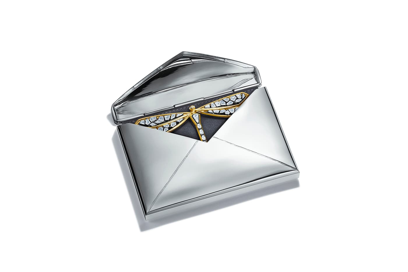  Tiffany&Co. Blue Book 2019 collection brooch with diamonds in platinum and yellow gold, box in sterling silver 