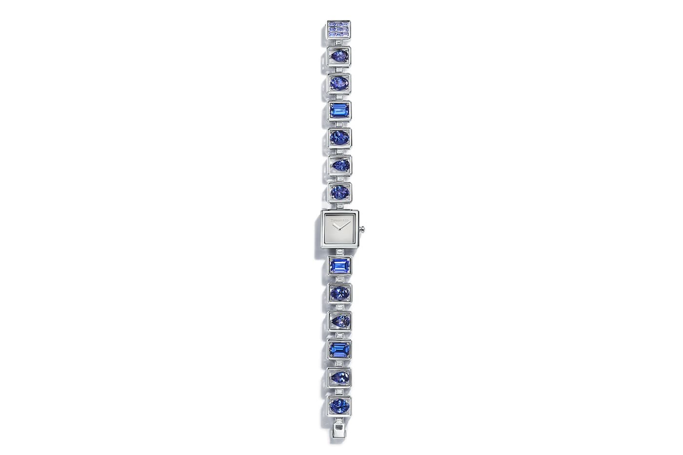 Tiffany&Co. Blue Book 2019 collection watch with over 15ct tanzanites and diamonds in white gold