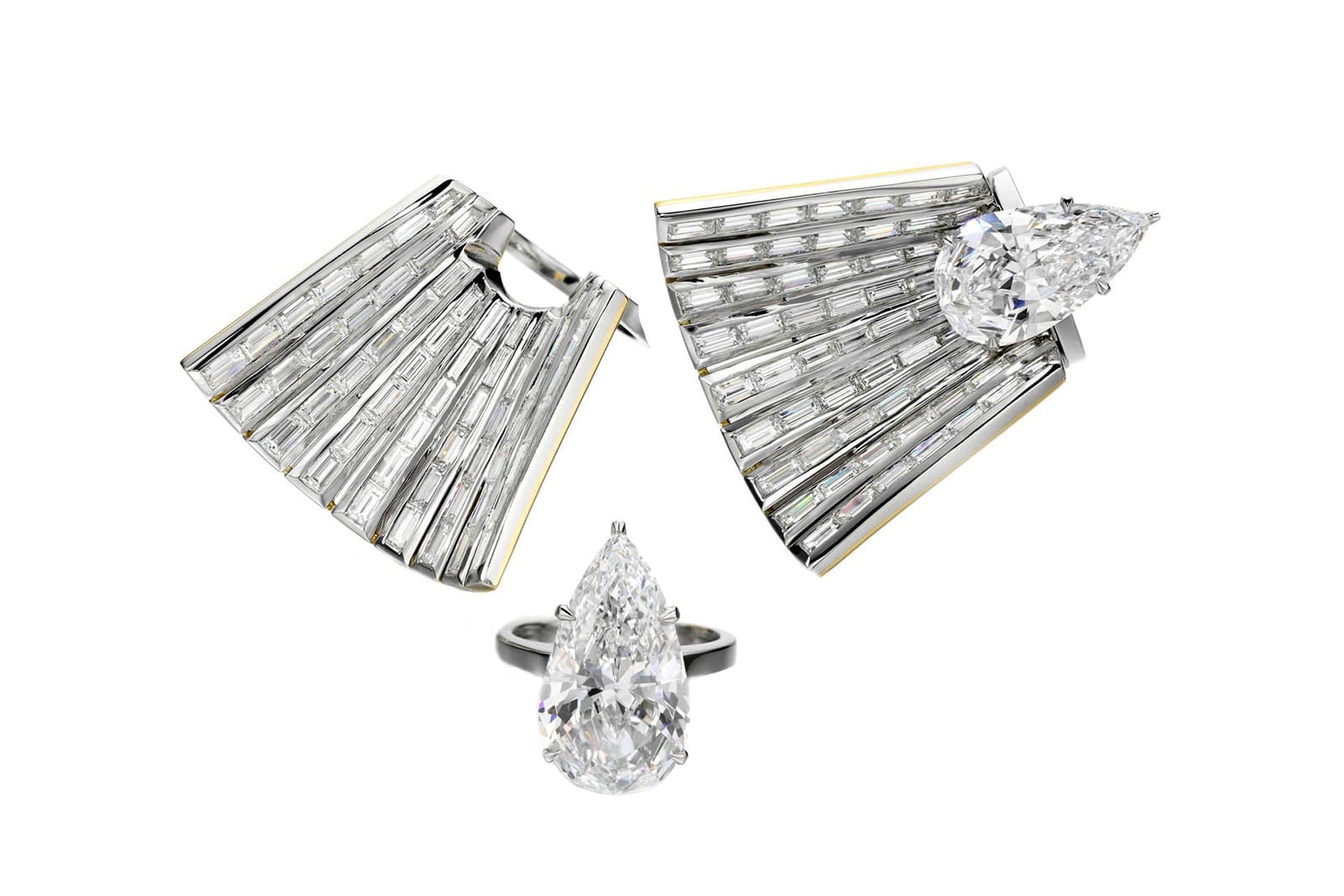  Jessica McCormack 'Diamond Cape' ring jackets with diamonds