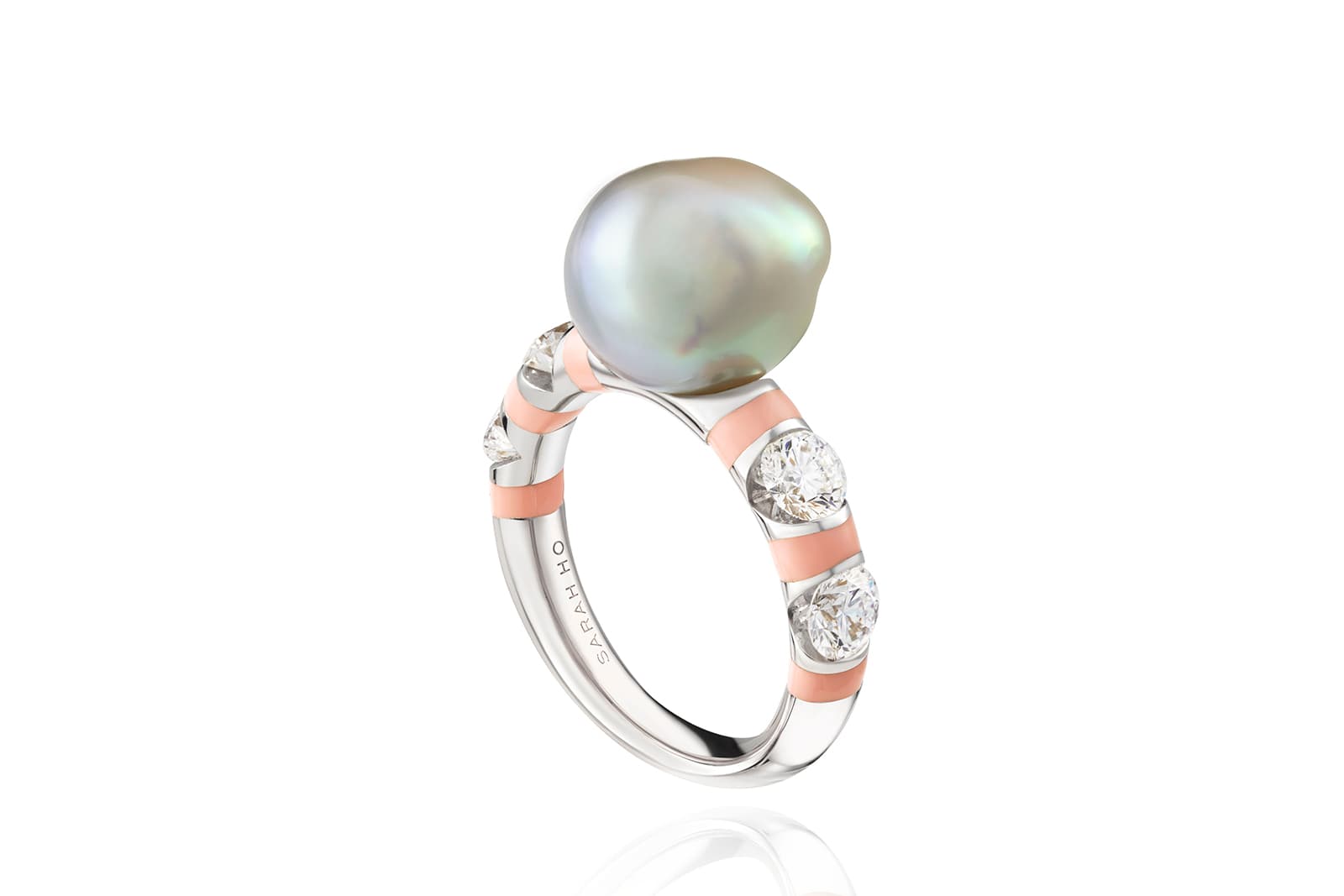  Sarah Ho 'Candy' ring with a saltwater natural pearl