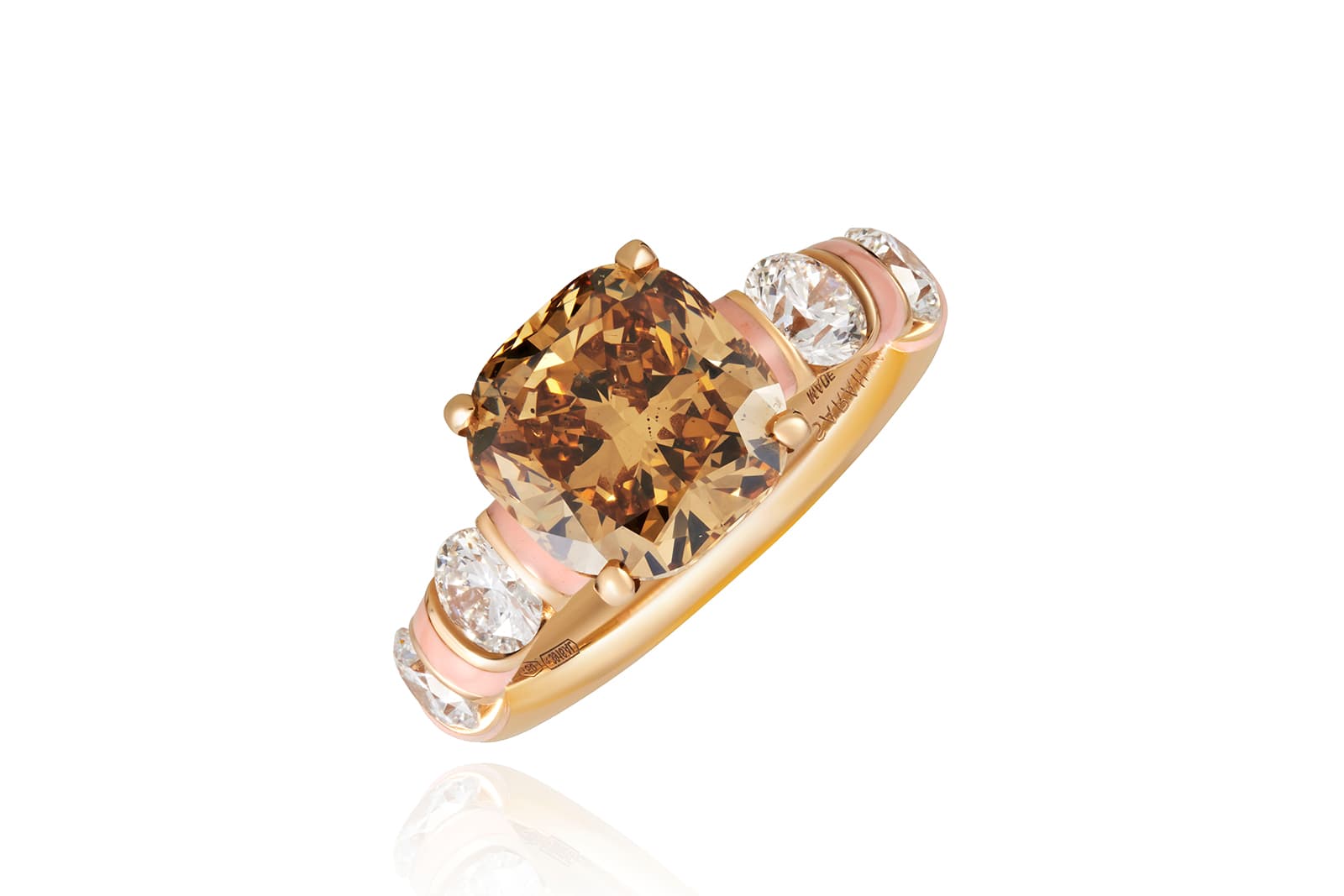  Sarah Ho 'Candy' ring with a brown diamond
