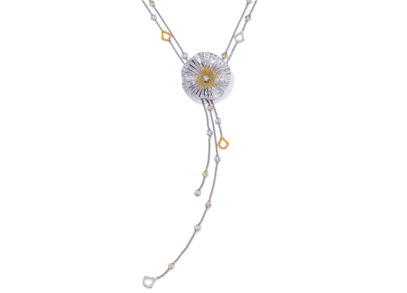  Stenzhorn Belle necklace with yellow and colourless diamonds in white gold