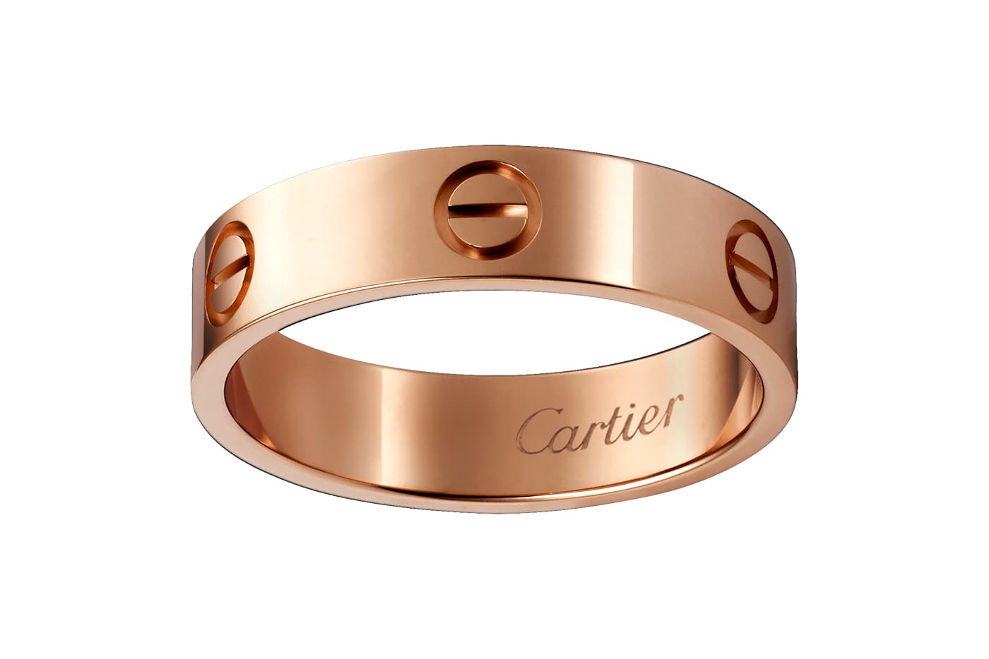  Cartier Love collection ring in rose gold