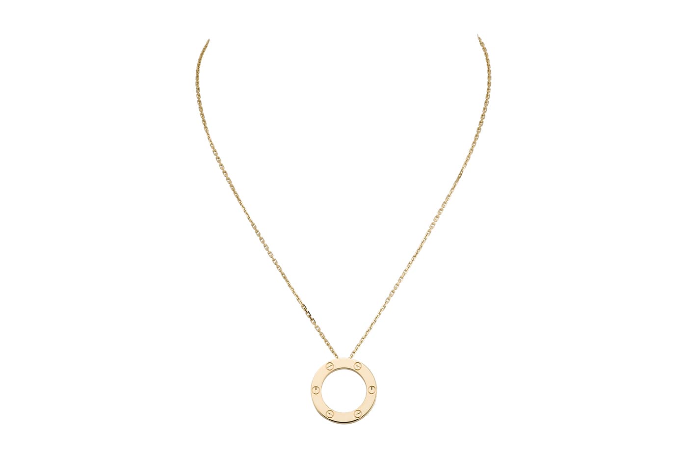  Cartier Love collection necklace in yellow gold