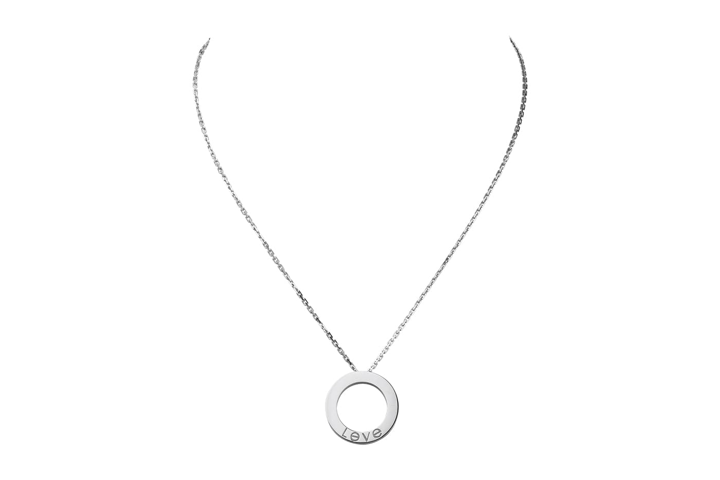  Cartier Love collection necklace in white gold