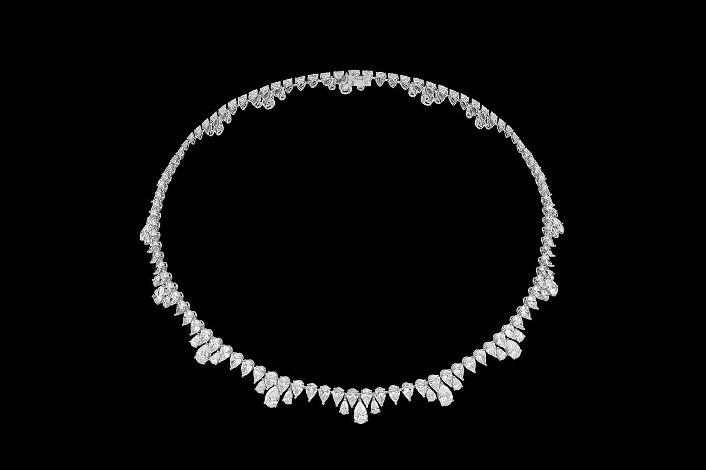 Chopard Green Carpet Collection necklace with 43ct of diamonds in white gold